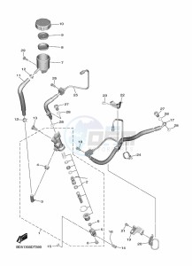 NIKEN GT MXT850D (B5B1) drawing REAR MASTER CYLINDER