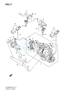 VZ1500 (E2) drawing THROTTLE BODY