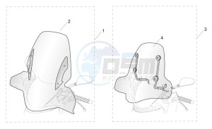 SR 50 Air 1997-2001 drawing Acc. - Windshields