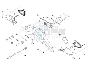 SX 50 FACTORY E4 (EMEA) drawing Rear lights