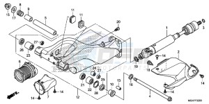 VFR1200XDF CrossTourer - VFR1200X Dual Clutch 2ED - (2ED) drawing SWINGARM