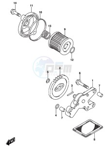 GSX-R125 drawing OIL PUMP