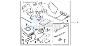 CBR600RAA Australia - (U / ABS) drawing AVERTO ALARM KIT