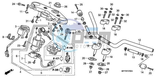 HANDLE PIPE/TOP BRIDGE