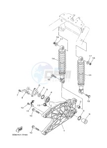 MWS150-A (BB81) drawing REAR ARM & SUSPENSION