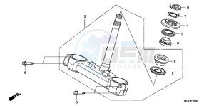 VFR1200FDB drawing STEERING STEM