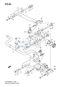 LT-A700X (P17) drawing REAR SUSPENSION ARM