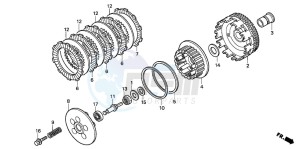 VT125C drawing CLUTCH