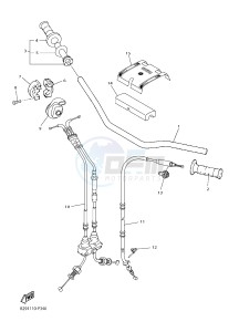 WR450F (2GCC) drawing STEERING HANDLE & CABLE