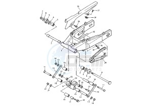 YZF R THUNDER CAT 600 drawing REAR ARM