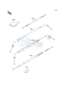 EJ 650 A [W650] (A2-A4 A4 CAN ONLY) W650 drawing CABLES