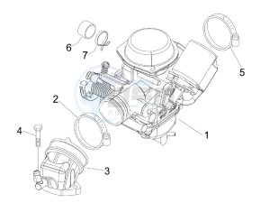 Runner 125 VX 4t SC e3 drawing Carburettor assembly - Union pipe