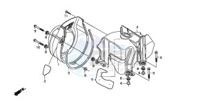 SH100 drawing FAN COVER/SHROUD