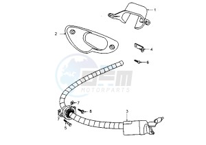 X–FIGHT - 50 cc drawing ANTI-THEFT CABLE