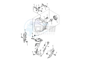 FZ6 600 drawing HEADLIGHT