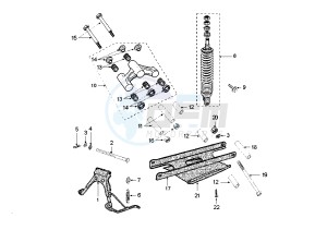 JET FORCE - 50 cc drawing SHOCK ABSORBER STAND