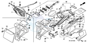 CBR1000RR9 Australia - (U / MME) drawing TAILLIGHT (CBR1000RR8,9/R A9)