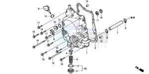 NES125 drawing RIGHT CRANKCASE COVER