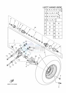 YFM700FWBD KODIAK 700 EPS (B5KJ) drawing REAR WHEEL