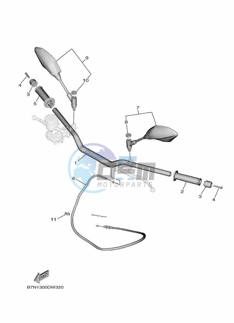 STEERING HANDLE & CABLE