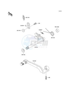 KDX 200 H [KDX200] (H6-H9) [KDX200] drawing GEAR CHANGE MECHANISM