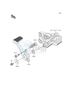 1400GTR ABS ZG1400EFF FR GB XX (EU ME A(FRICA) drawing Brake Pedal