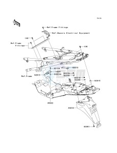 ZG 1400 A [CONCOURS 14 ABS] (8F-9F) A9F drawing REAR FENDER-- S- -