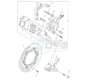 YZ F 250 drawing FRONT BRAKE CALIPER