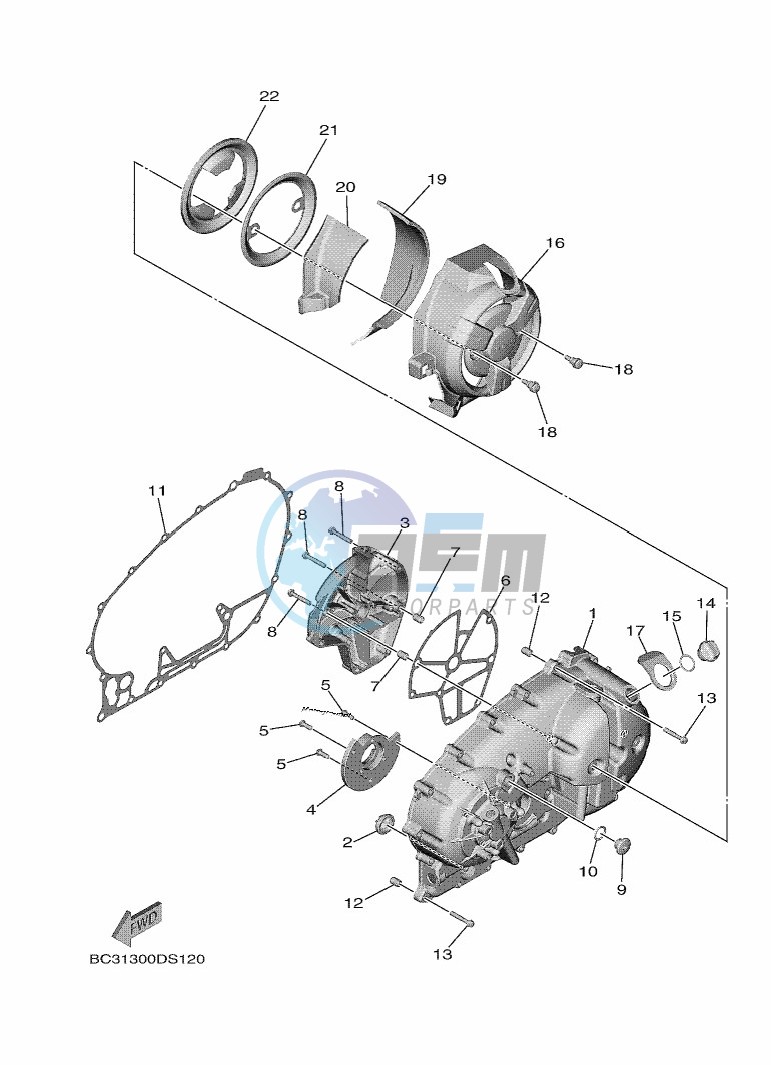 CRANKCASE COVER 1