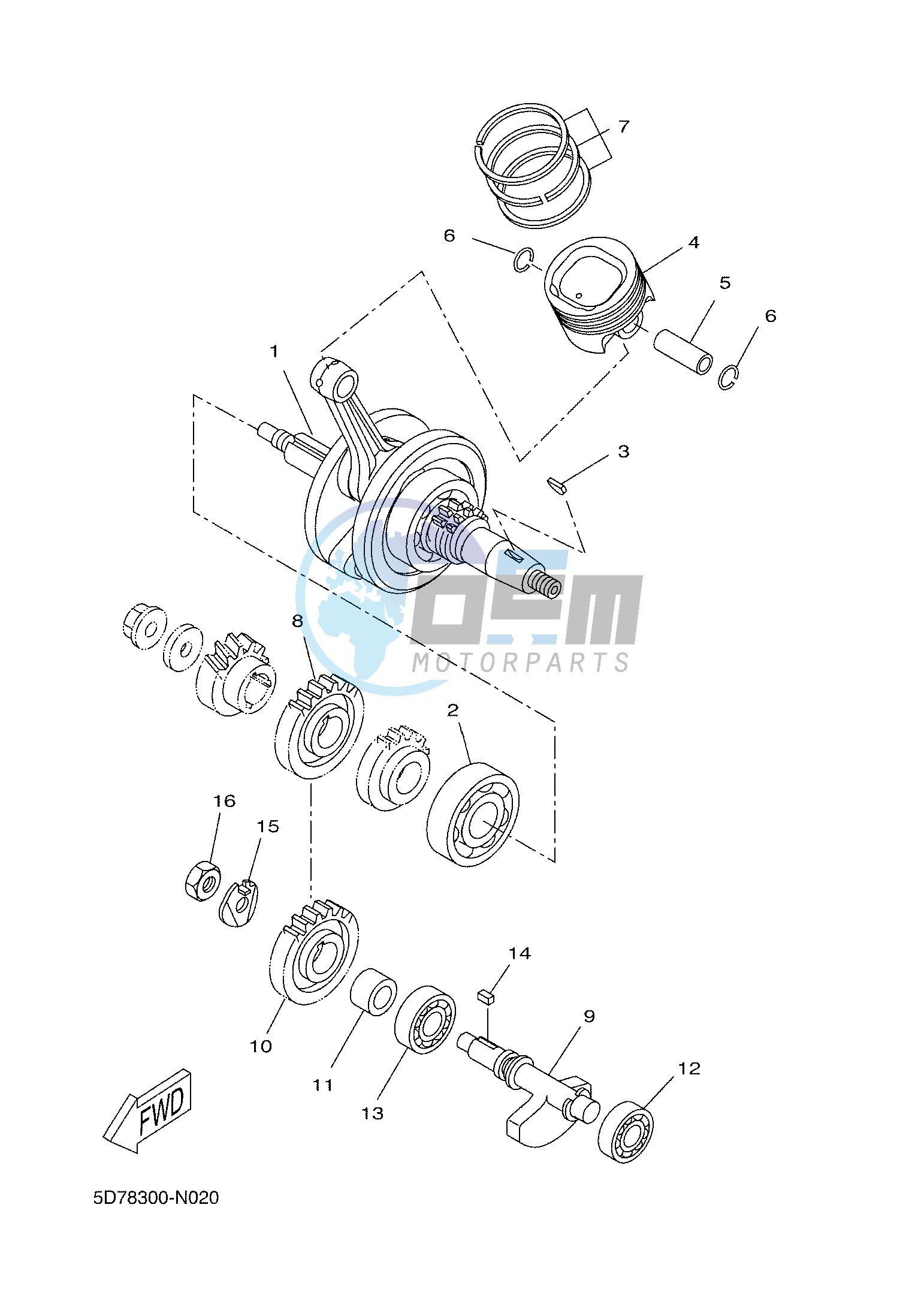 CRANKSHAFT & PISTON