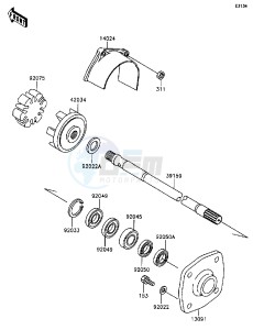 JL 650 A [SC] (A1-A5) [SC] drawing DRIVE SHAFT