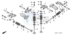 NT700VA Europe Direct - (ED) drawing CAMSHAFT/VALVE