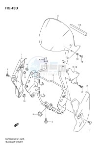 GSR600 (E2) drawing HEADLAMP COVER (MODEL K9)