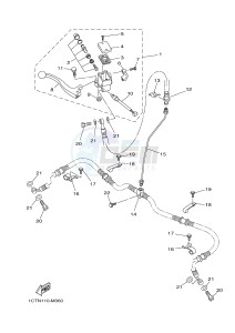 YFM450FWAD YFM45GPHG GRIZZLY 450 EPS HUNTER (2LCD) drawing FRONT MASTER CYLINDER