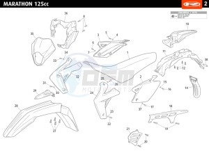 MARATHON-125-RED drawing COWLING