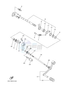 MT09A MT09 ABS 900 (2DRH) drawing SHIFT SHAFT