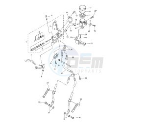 YZF R6 600 drawing FRONT MASTER CYLINDER