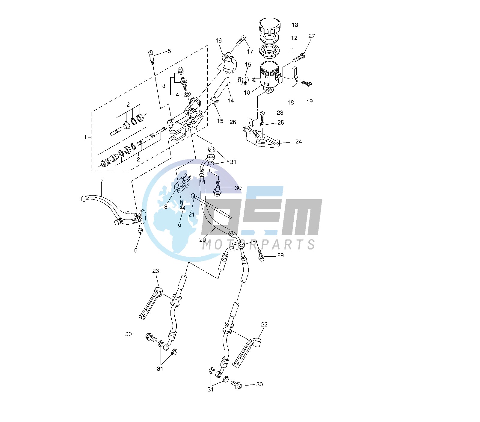 FRONT MASTER CYLINDER