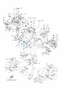 XTZ690 TENERE 700 (BNW1) drawing FENDER