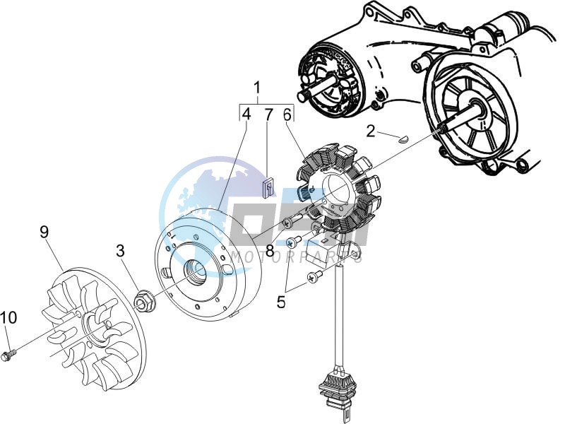 Flywheel magneto