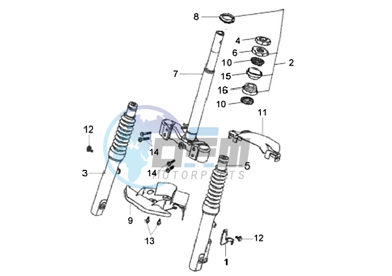 FRONT FORK/ STEERING HEAD BEARING