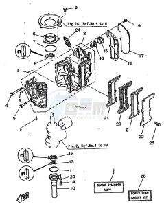 8C drawing CYLINDER--CRANKCASE