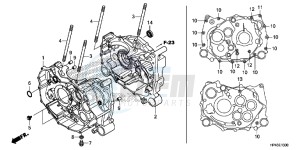 TRX420FPED TRX420 Europe Direct - (ED) drawing CRANKCASE