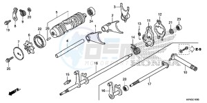 TRX420TMD TRX420 Europe Direct - (ED) drawing GEARSHIFT FORK