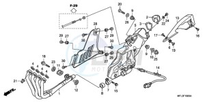 CBR1000RA9 KO / ABS HRC MME drawing EXHAUST MUFFLER