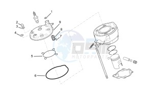 RX 50 racing 2003 drawing Cilinder head