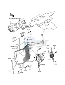 ZZR1400 ABS ZX1400JHF GB XX (EU ME A(FRICA) drawing Radiator