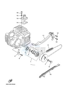 TT-R110E TT-R110 (BMAB) drawing CAMSHAFT & CHAIN