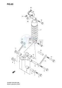 DL650 (E3-E28) V-Strom drawing REAR CUSHION LEVER