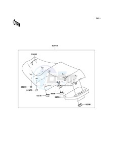 1400GTR_ABS ZG1400CCF FR GB XX (EU ME A(FRICA) drawing Seat